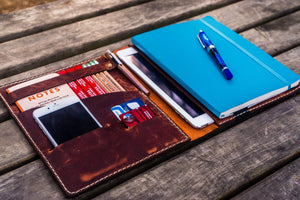 iPad Air/Pro & Extra Large Moleskine Cover - Crazy Horse Orange-Galen Leather