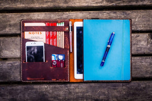 iPad Air/Pro & Extra Large Moleskine Cover - Crazy Horse Orange-Galen Leather