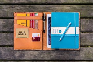iPad Air/Pro & Extra Large Moleskine Cover - Orange-Galen Leather