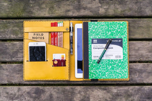 iPad Air/Pro & Extra Large Moleskine Cover - Yellow-Galen Leather