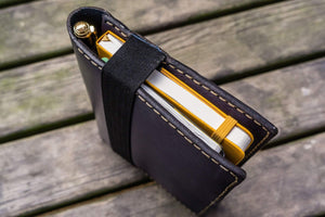 iPad Mini & Large Moleskine Cover - Navy Blue-Galen Leather