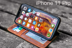 iPhone Leather Wallet Cases with Card Holders (All Models) - Galen
