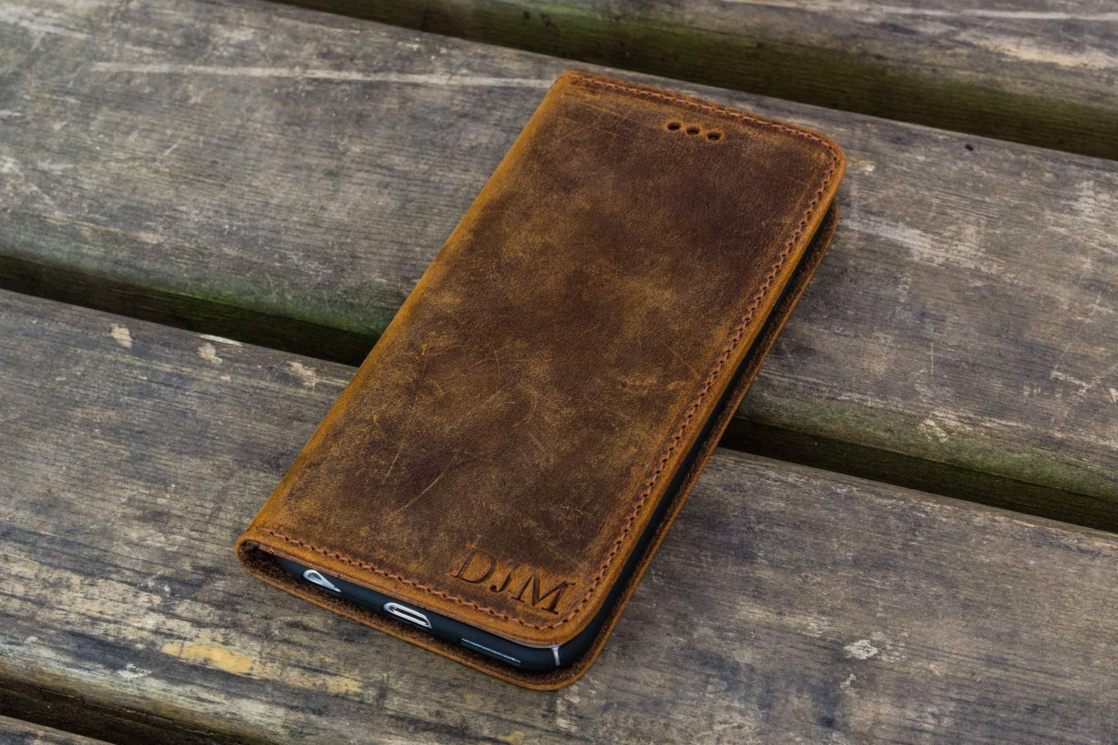 iPhone 5/5s/SE Leather Wallet Case - No.01-Galen Leather