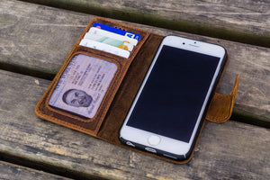 iPhone 5/5s/SE Leather Wallet Case - No.02-Galen Leather