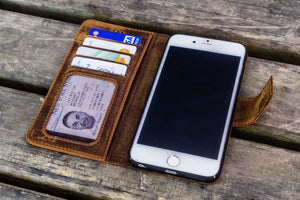 iPhone 5/5s/SE Leather Wallet Case - No.02-Galen Leather