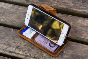 iPhone 5/5s/SE Leather Wallet Case - No.02-Galen Leather