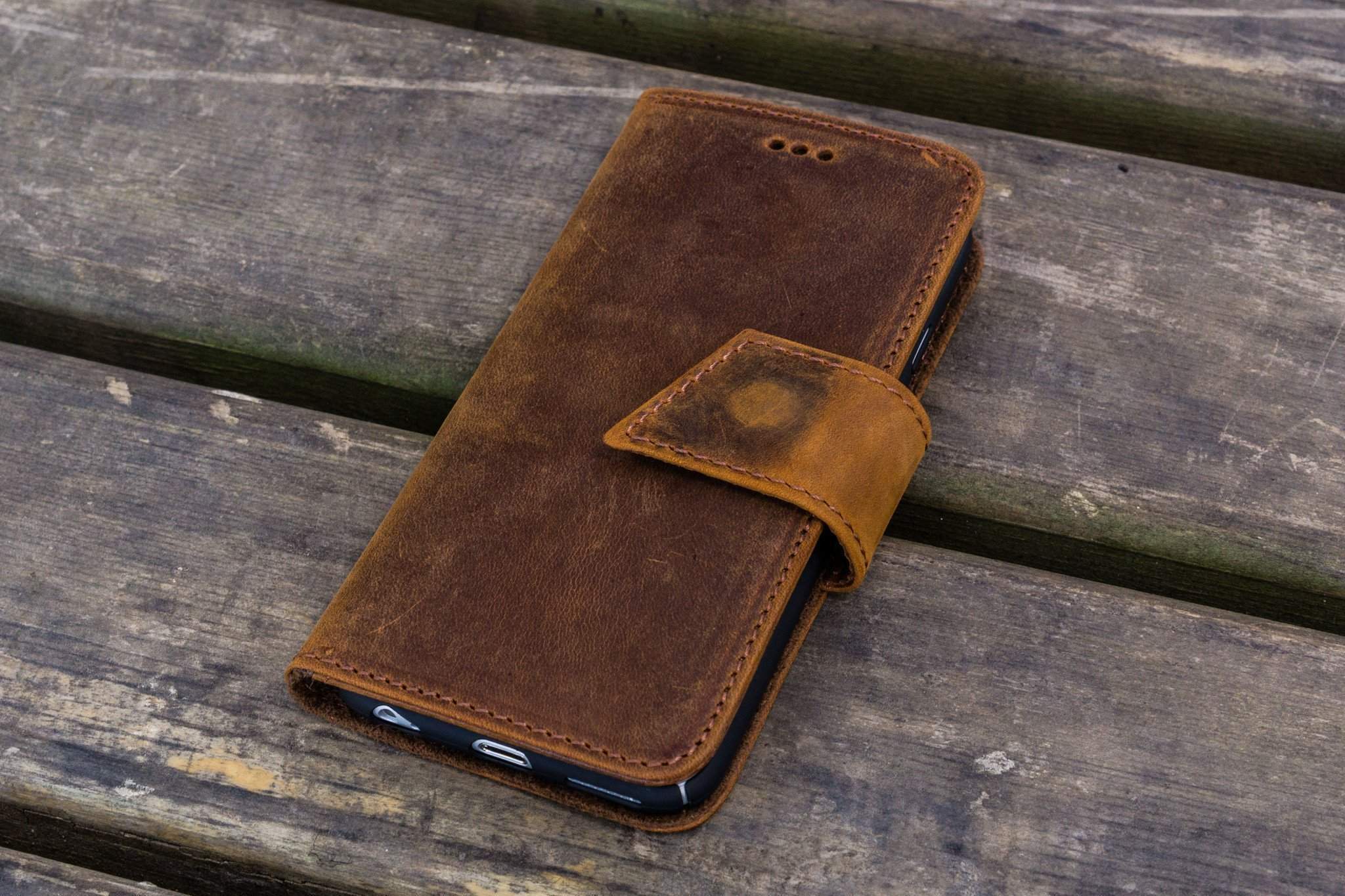 Galen Leather Detachable iPhone 12 Pro Max Leather Wallet Case