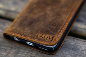 iPhone 5/5s/SE Leather Wallet Case - No.02-Galen Leather