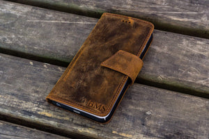 iPhone 5/5s/SE Leather Wallet Case - No.02-Galen Leather