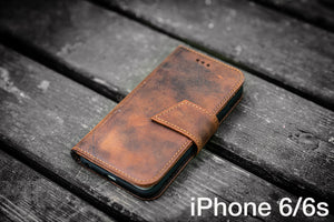 Galen Leather iPhone 13 Pro Max (6.7) Leather Wallet Case