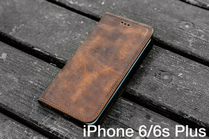 Galen Leather iPhone 12 / iPhone 12 Pro (6.1) Leather Wallet Case