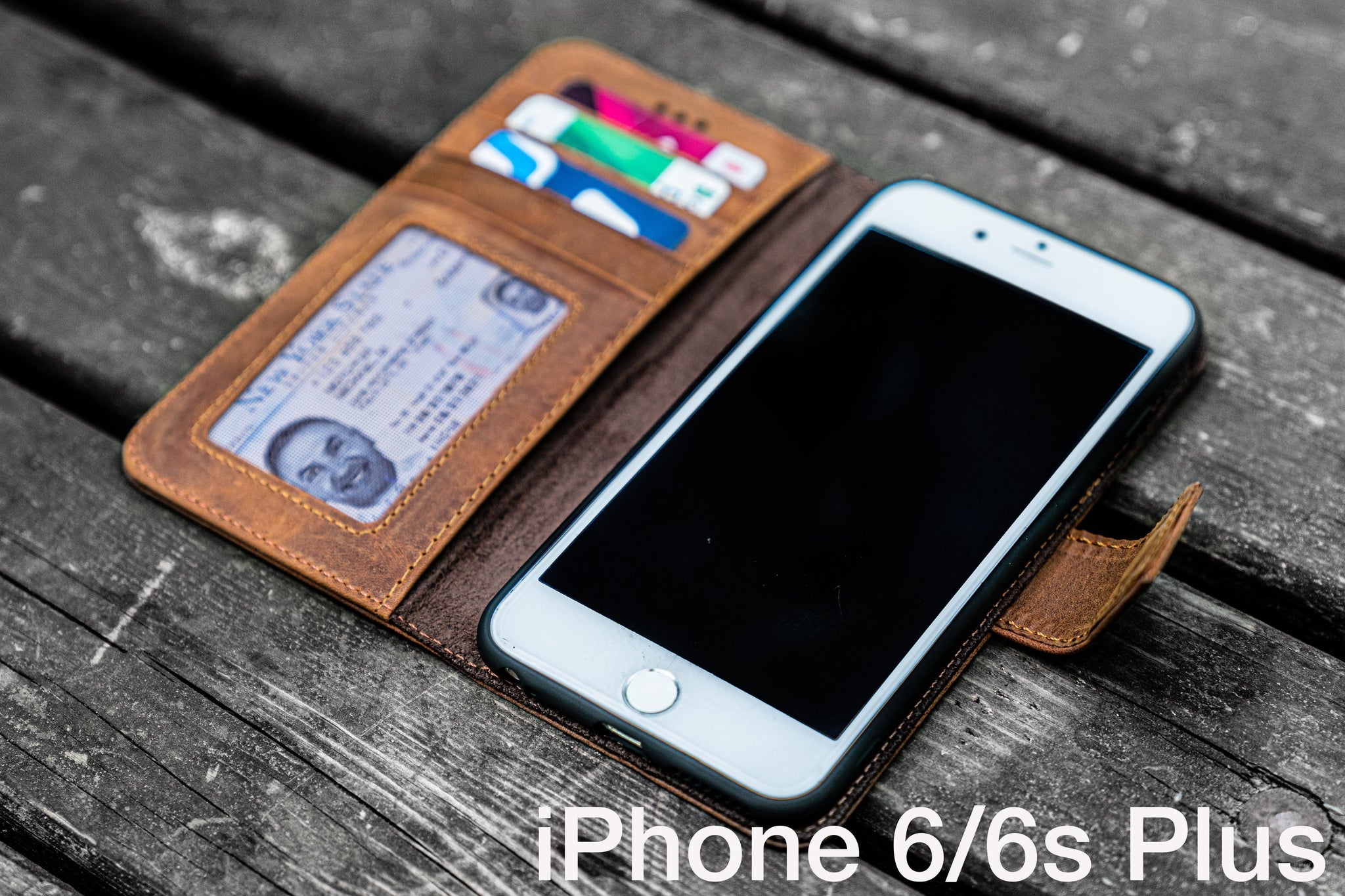 Galen Leather iPhone 12 / iPhone 12 Pro (6.1) Leather Wallet Case