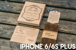 iPhone 6/6s Plus Leather Wallet Case - No.02