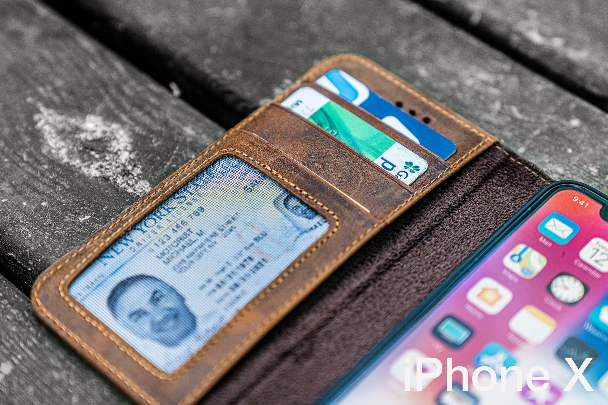 iPhone X Leather Wallet Case - No.01 iPhone X Leather Wallet Case - No.01