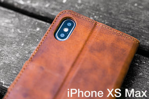 iPhone XS-MAX Leather Wallet Case - No.02