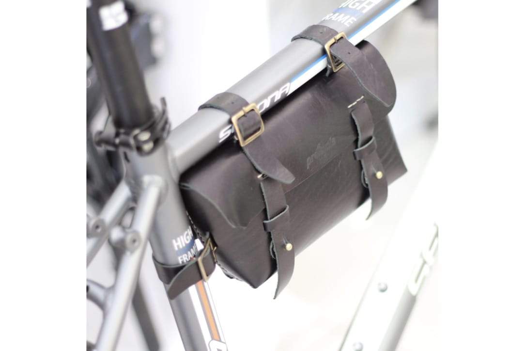 100% Handmade Leather Bicycle CrossBar Bag - Galen Leather