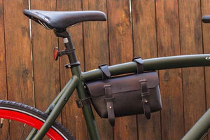 Leather Bicycle CrossBar Bag-Galen Leather