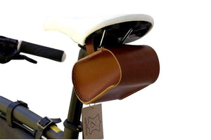Leather Bicycle Saddlebag - Small-Galen Leather