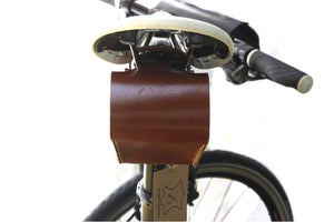 Leather Bicycle Saddlebag - Small-Galen Leather