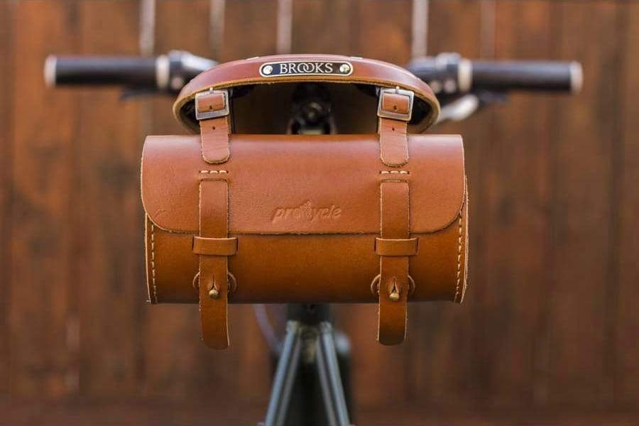 vintage style Leather Saddle Bag with a Pocket for Women handmade