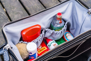 Leather Dopp Kit - Black-Galen Leather
