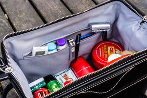 Leather Dopp Kit - Black-Galen Leather
