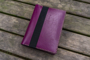 Leather Hobonichi Cousin A5 Planner Cover - Purple-Galen Leather