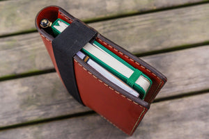 Leather Hobonichi Cousin A5 Planner Cover - Red-Galen Leather