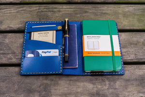 Leather Hobonichi Techo (A6) Planner Cover - Blue-Galen Leather