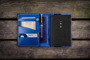 Leather Hobonichi Techo (A6) Planner Cover - Blue-Galen Leather