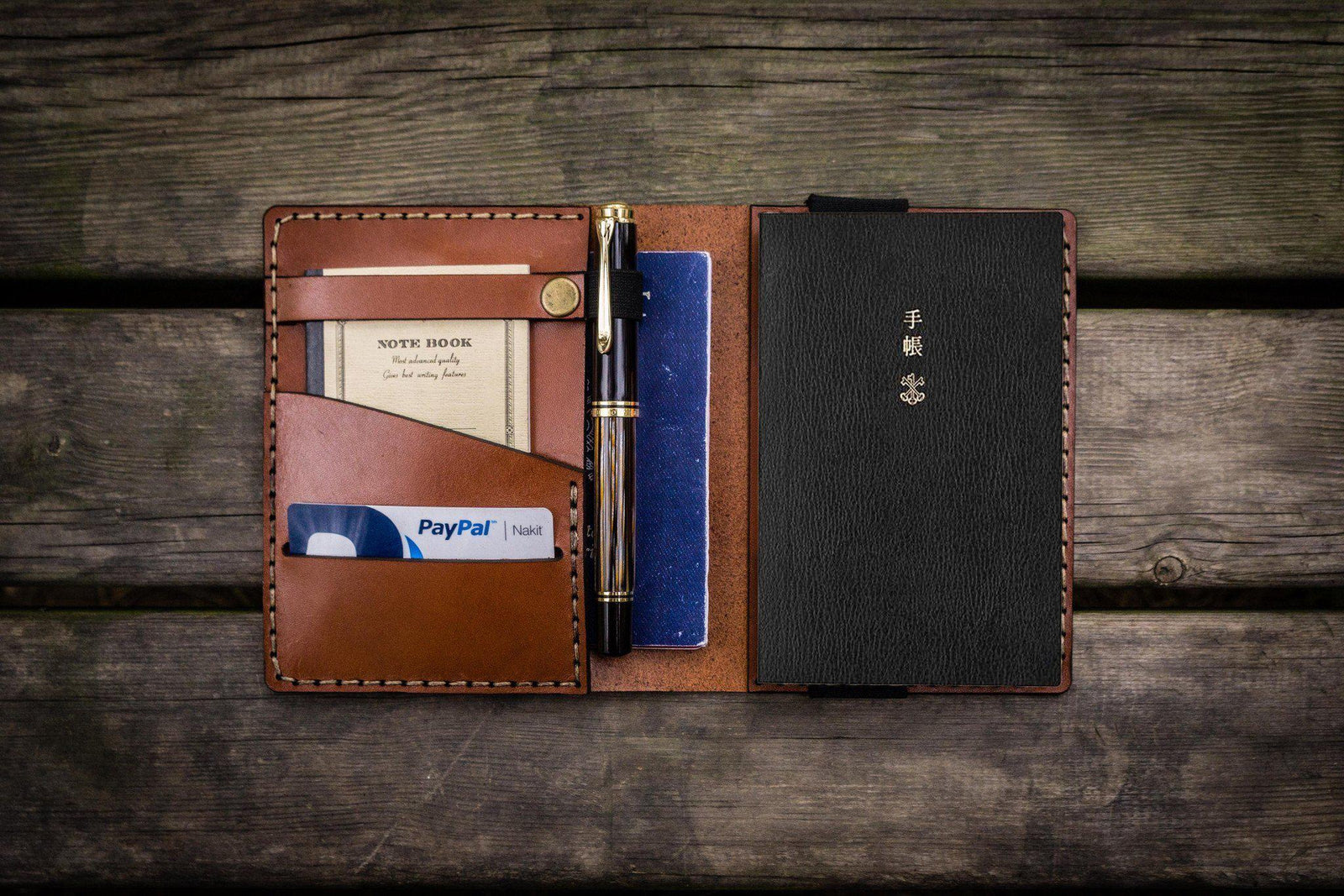 Leather Hobonichi Techo (A6) Planner Cover - Brown-Galen Leather