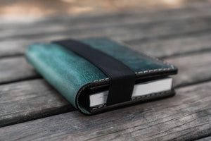 Leather Hobonichi Techo (A6) Planner Cover - Crazy Horse Forest Green-Galen Leather