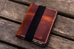 Leather Hobonichi Techo (A6) Planner Cover - Crazy Horse Orange-Galen Leather