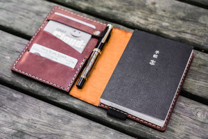 Leather Hobonichi Techo (A6) Planner Cover - Crazy Horse Tan-Galen Leather