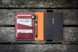 Leather Hobonichi Techo (A6) Planner Cover - Crazy Horse Tan-Galen Leather