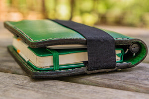 Leather Hobonichi Techo (A6) Planner Cover - Green-Galen Leather