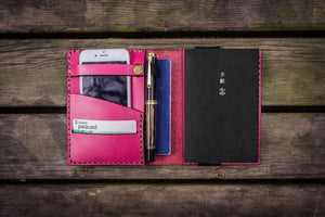 Leather Hobonichi Techo (A6) Planner Cover - Pink-Galen Leather