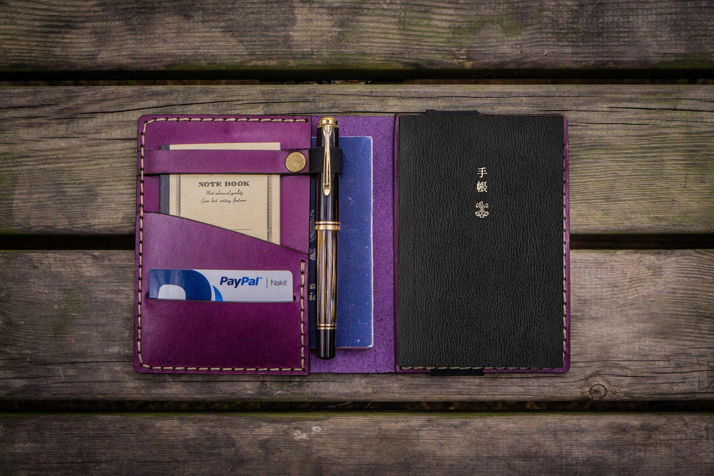 NEORAH - A5 Travel Journal Notebook Organiser SLEEVE with SNAP - [ A5