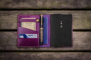 Leather Hobonichi Techo (A6) Planner Cover - Purple-Galen Leather