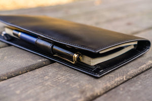 Leather Hobonichi Weeks Cover - Black-Galen Leather