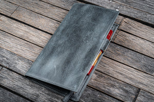 Leather Hobonichi Weeks Cover - Crazy Horse Smoky-Galen Leather