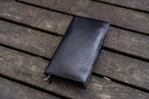 Leather Hobonichi Weeks Mega Cover - Black-Galen Leather