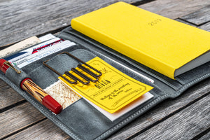 Leather Hobonichi Weeks Mega Cover - Crazy Horse Smoky-Galen Leather