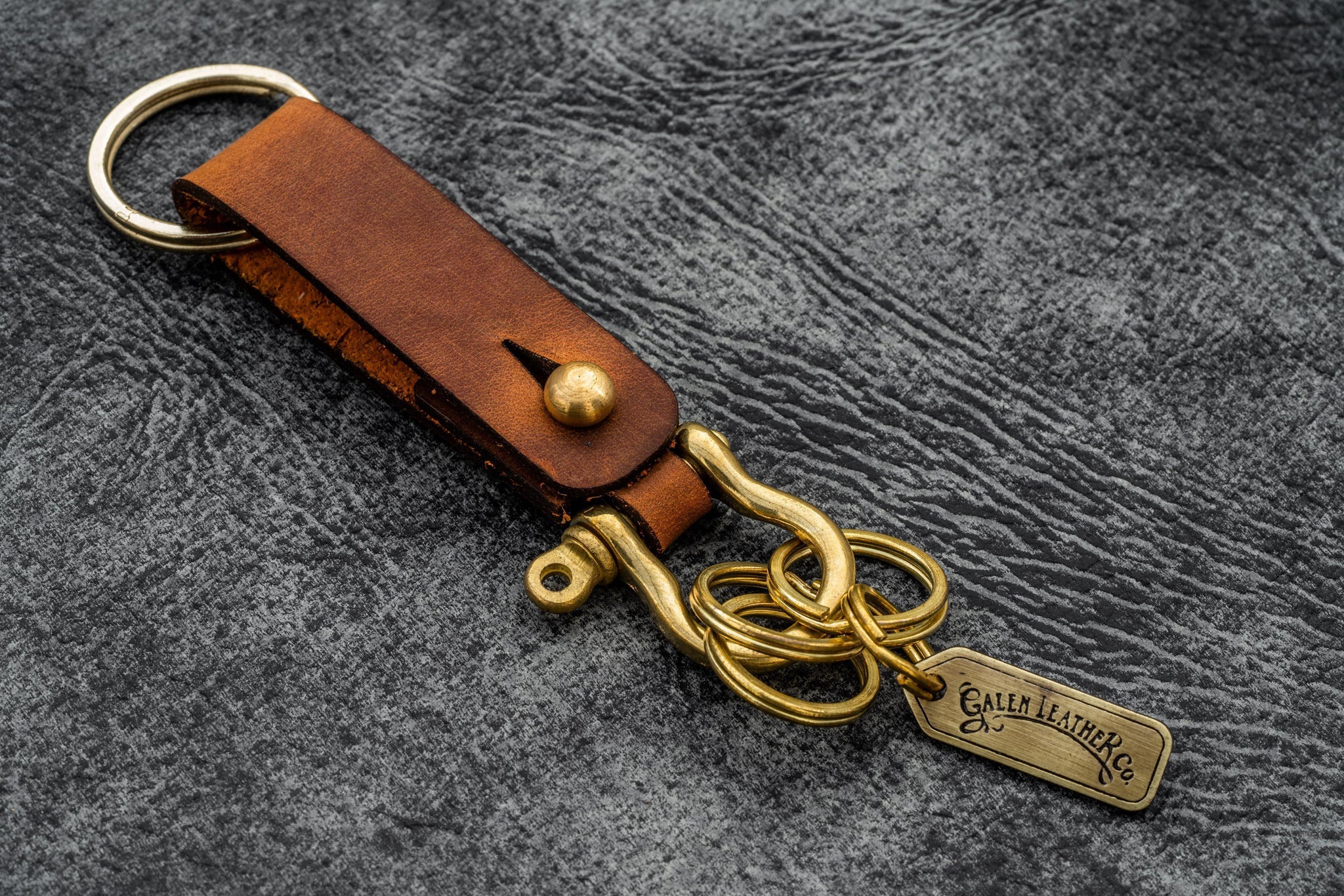 Leather keychain fob hotsell