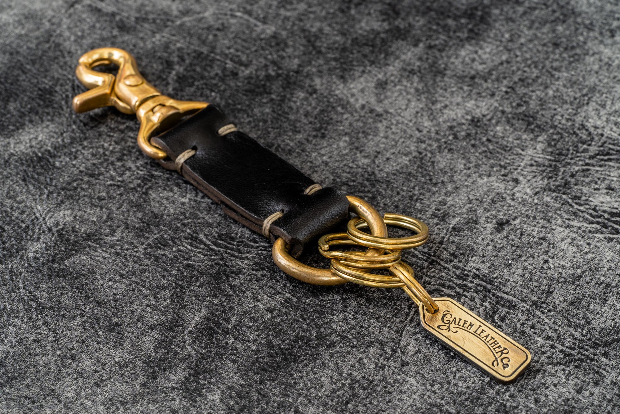Handmade Leather Key Holder Texas - Handstitched | Galen Leather