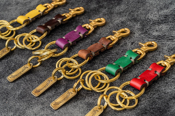 小物 STUDS & KNITTING LEATHER LONG KEY RING leather-key-ring-new-york_600x