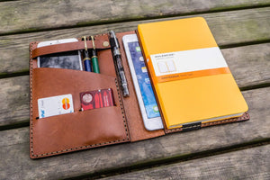 Leather Leuchtturm1917 A5 Notebook Cover - Brown - Bullet Journal Cover-Galen Leather