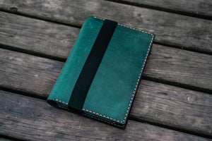 Leather Leuchtturm1917 A5 Notebook Cover - Crazy Horse Forest Green-Galen Leather