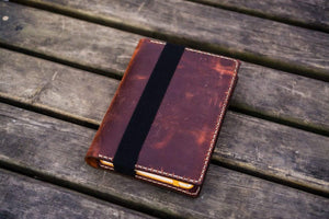 Leather Leuchtturm1917 A5 Notebook Cover - Crazy Horse Orange-Galen Leather