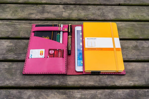 Leather Leuchtturm1917 A5 Notebook Cover - Pink-Galen Leather